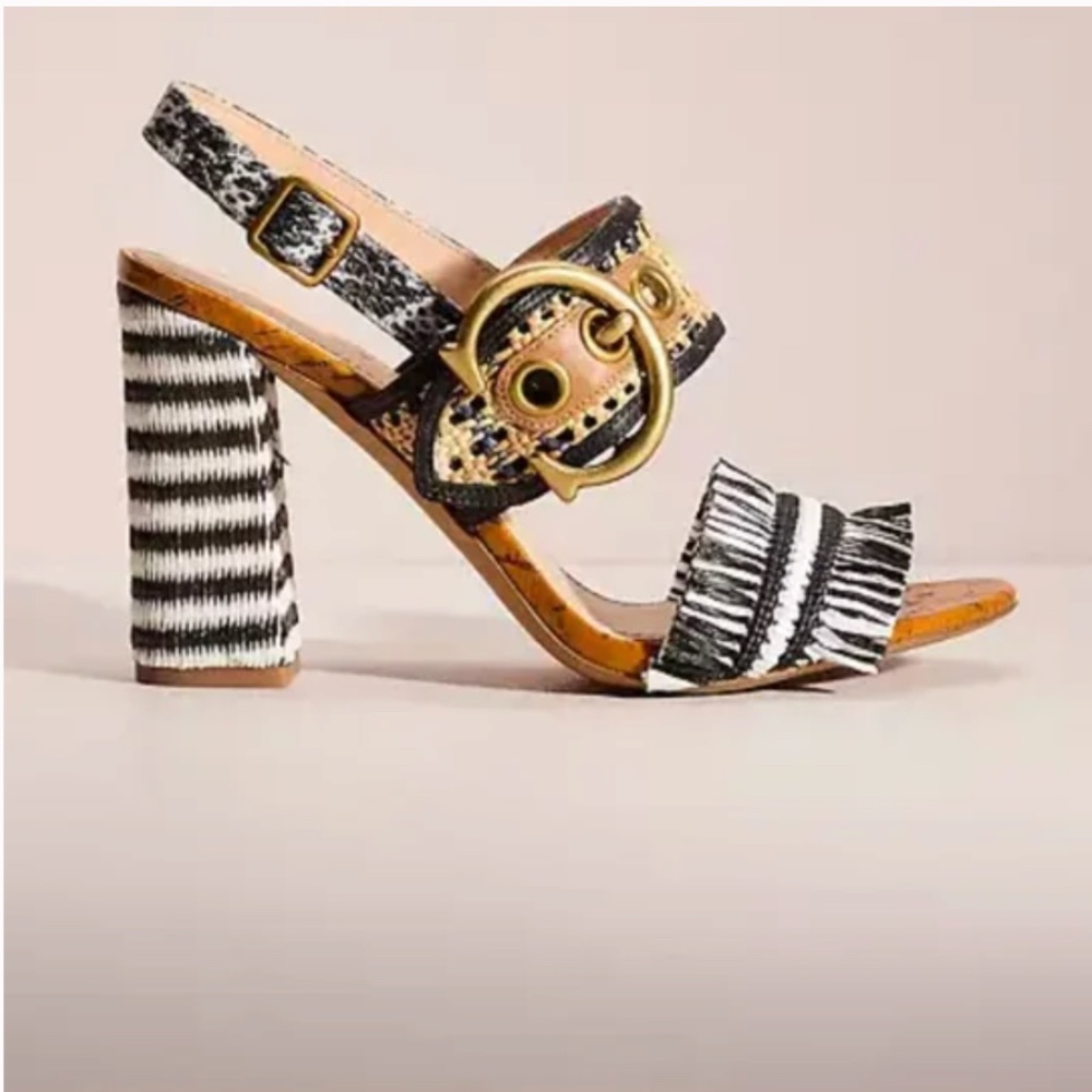 NWT COACH Robin Raffia Sandal new with box 5 B 35
